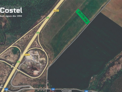 Snagov langa A3 teren intravilan 20.150 mp - 160.000 mp, curent si astfalt
